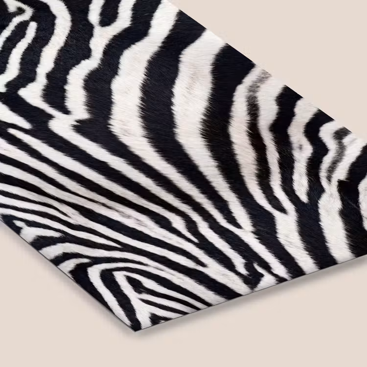 Zebra - Vacht - Klassiek - Zwart - Wit fotolijst zwart zonder passe partout klein -zsfeer6