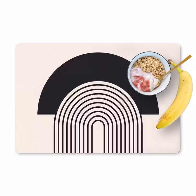Placemat - 6 pieces - Abstract - Arch - Modern - Abstract - Boog - Modern Placemat vinyl groot