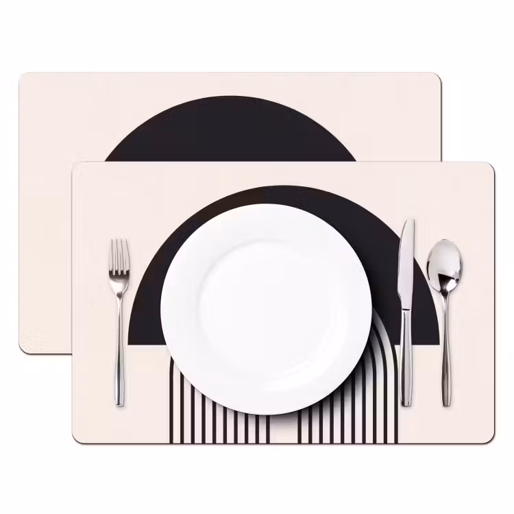 Placemat - 6 pieces - Abstract - Arch - Modern - Abstract - Boog - Modern Placemat vinyl groot