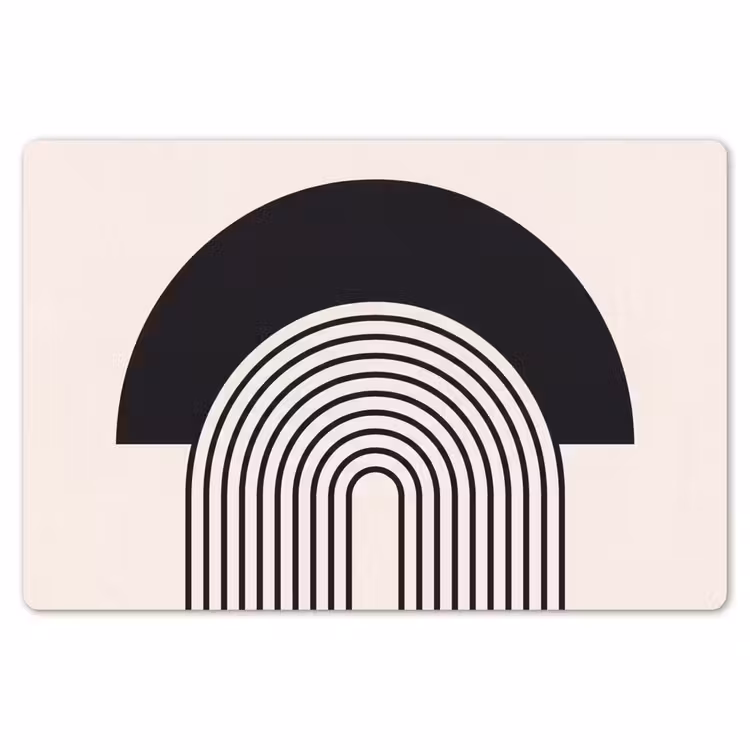 Placemat - 6 pieces - Abstract - Arch - Modern - Abstract - Boog - Modern Placemat vinyl groot