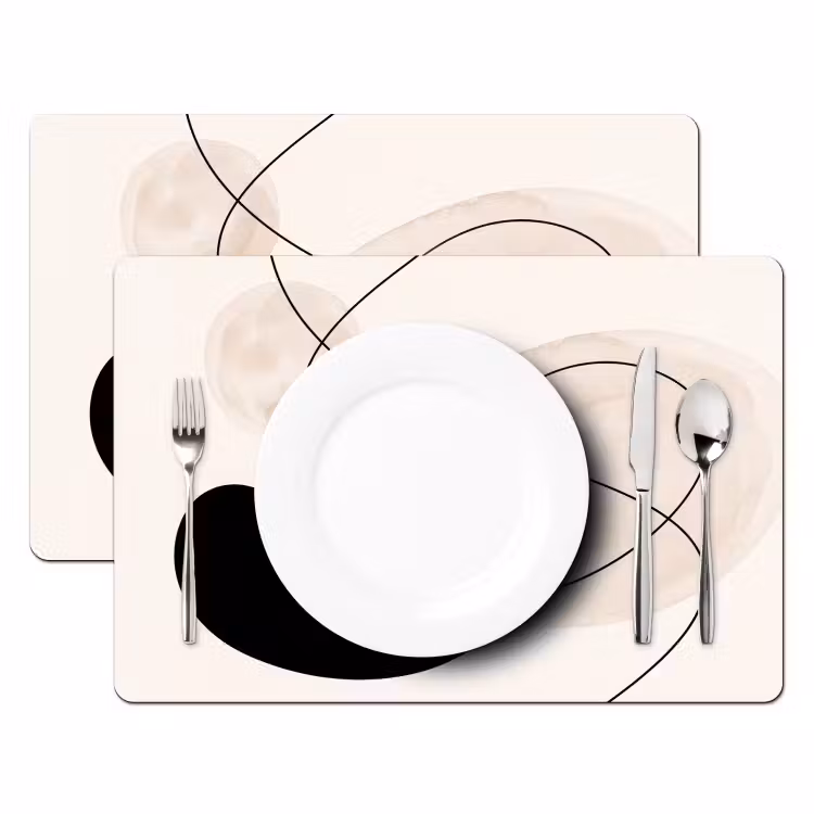 Placemat - 6 pieces - Abstract - Forms - Art - Abstract - Vormen - Kunst Placemat vinyl groot