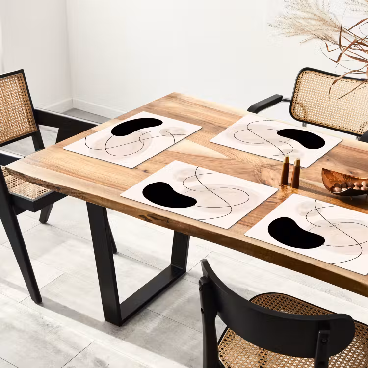 Placemat - 6 pieces - Abstract - Forms - Art - Abstract - Vormen - Kunst Placemat vinyl groot