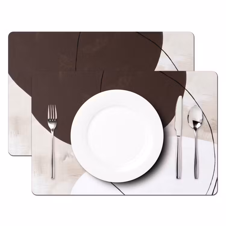 Placemat - 6 pieces - Abstract - Forms - Modern - Abstract - Vormen - Modern Placemat vinyl groot
