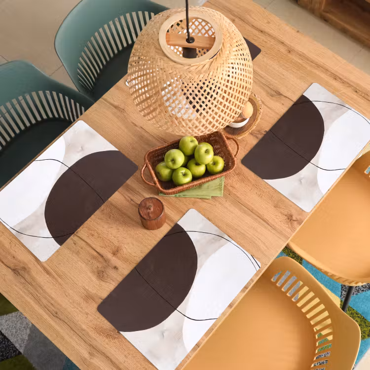 Placemat - 6 pieces - Abstract - Forms - Modern - Abstract - Vormen - Modern Placemat vinyl groot