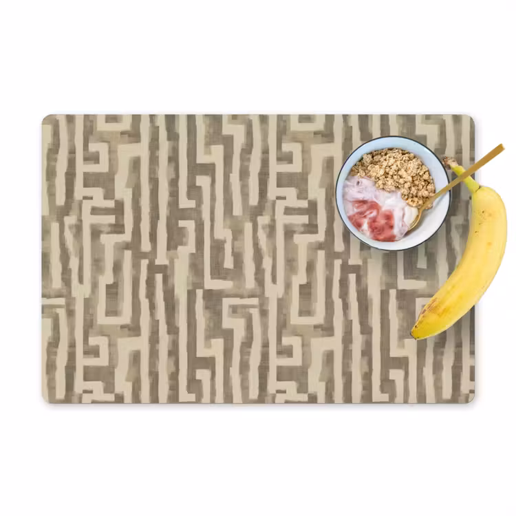 Abstract - Geometrisch - Groen Placemat vinyl groot 368 -zzzproduct_Kitchenyeah-website