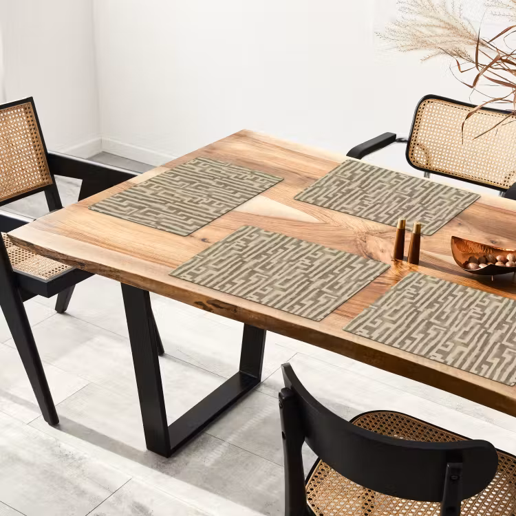 Abstract - Geometrisch - Groen Placemat vinyl groot 368 -zzsfeer4_Kitchenyeah-website