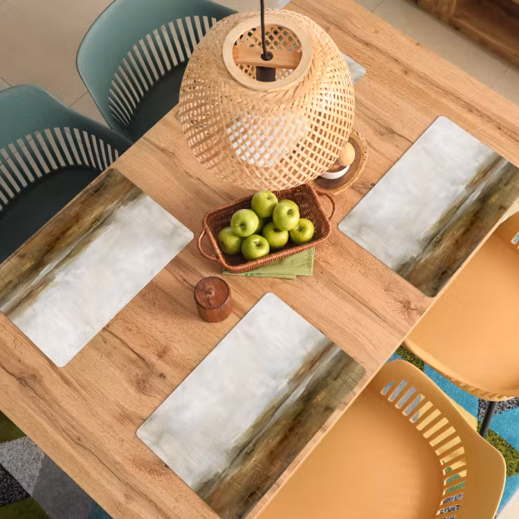 Abstract - Landschap - Natuur - Beige - Bruin Placemat vinyl groot -zzsfeer5_Kitchenyeah-website