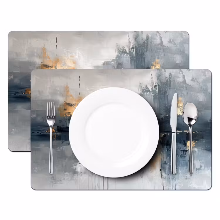 Abstract - Verf - Kunst - Goud Placemat vinyl groot -zzsfeer2_Kitchenyeah-website