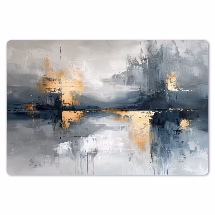 Abstract - Verf - Kunst - Goud Placemat vinyl groot -zzsfeer1_Kitchenyeah-website