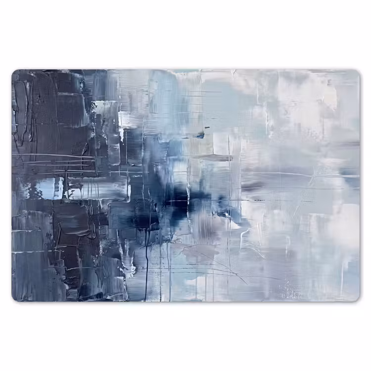 Abstract - Textuur - Kunst - Modern - Blauw Placemat vinyl groot -zzsfeer1_Kitchenyeah-website