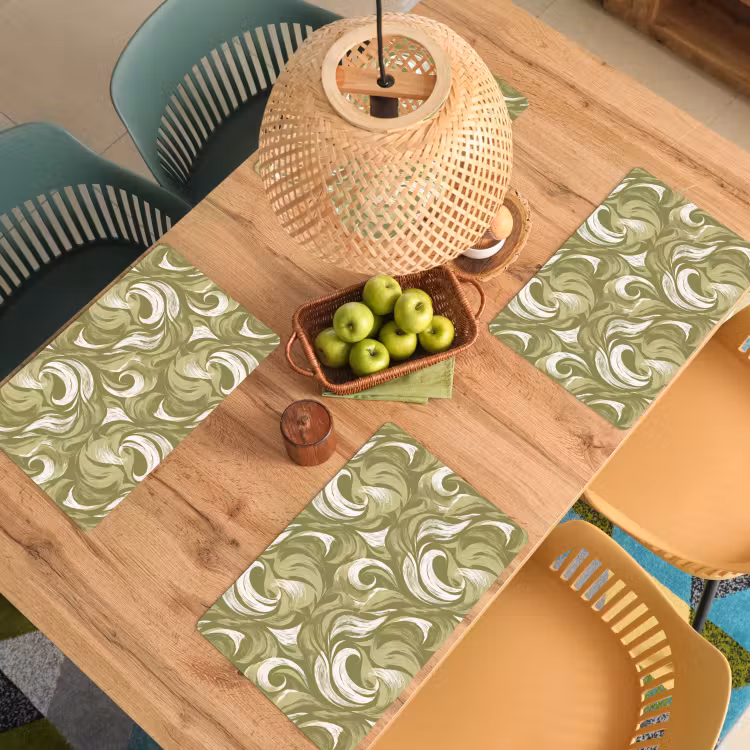 Abstract - Textuur - Groen Placemat vinyl groot 368 -zzsfeer5_Kitchenyeah-website