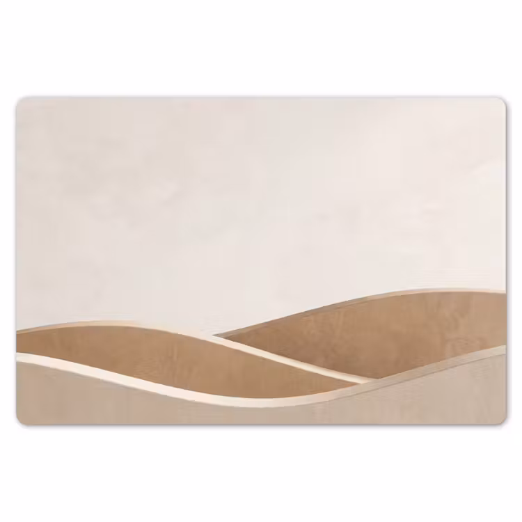 Abstract - Golven - Modern - Beige Placemat vinyl groot -zzsfeer1_Kitchenyeah-website