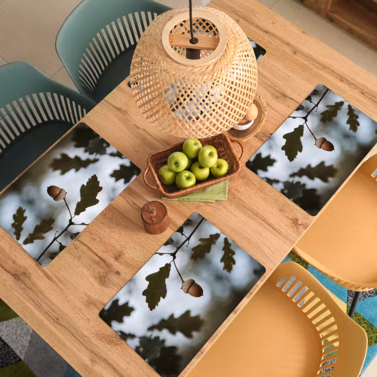 Eikel - Eikenblad - Bos - Herfst - Natuur Placemat vinyl groot -zzsfeer5_Kitchenyeah-website