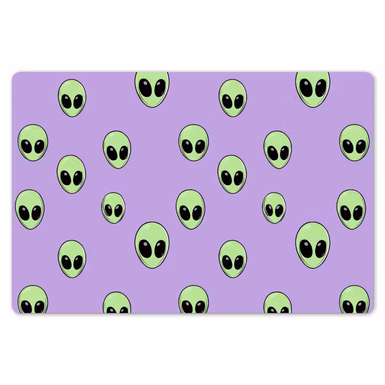 Alien - Retro - Lila Placemat vinyl groot 368 -zzsfeer1_Kitchenyeah-website