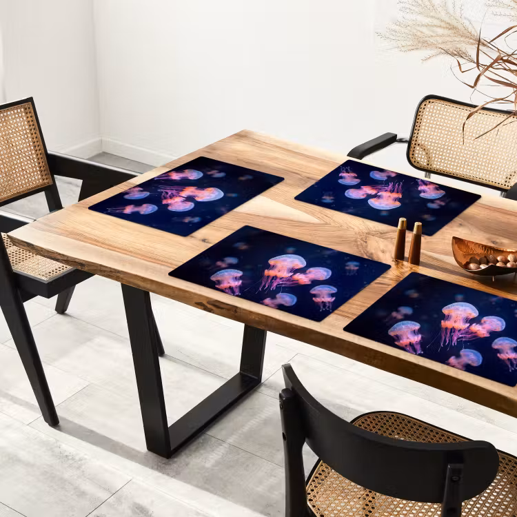 Dier - Onderwater - Natuur - Roze - Mysterieus Placemat vinyl groot -zzsfeer4_Kitchenyeah-website