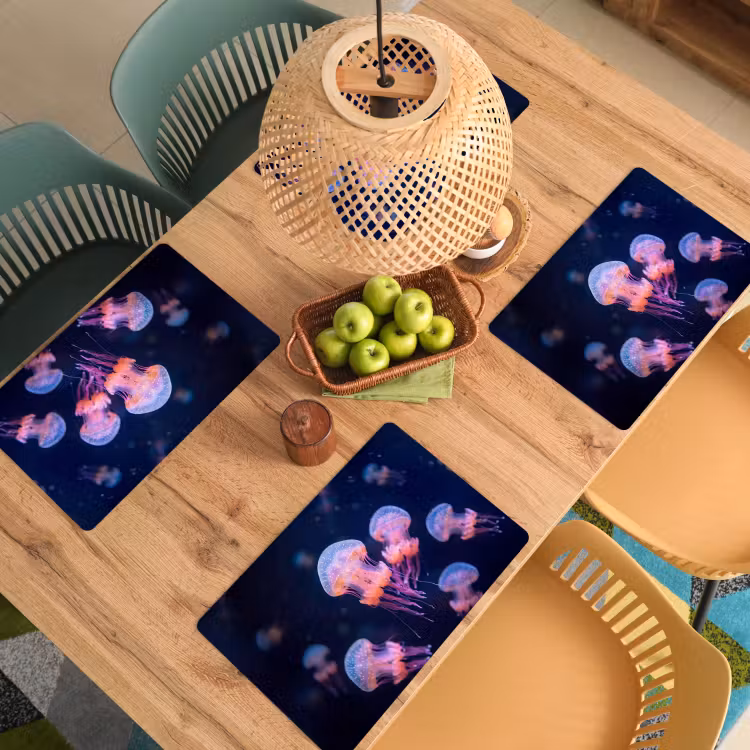 Dier - Onderwater - Natuur - Roze - Mysterieus Placemat vinyl groot -zzsfeer5_Kitchenyeah-website