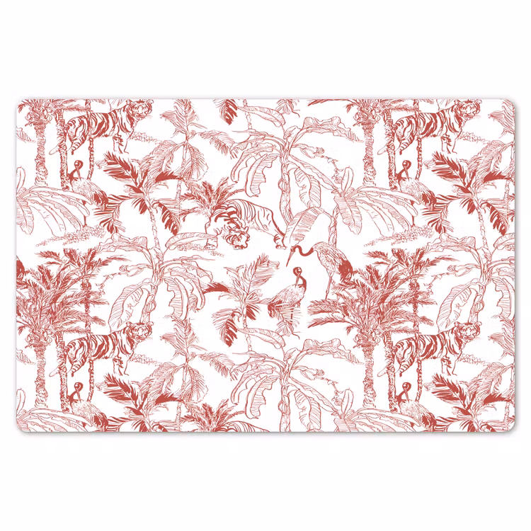 Dieren - Abstract - Rood Placemat vinyl groot 368 -zzsfeer1_Kitchenyeah-website