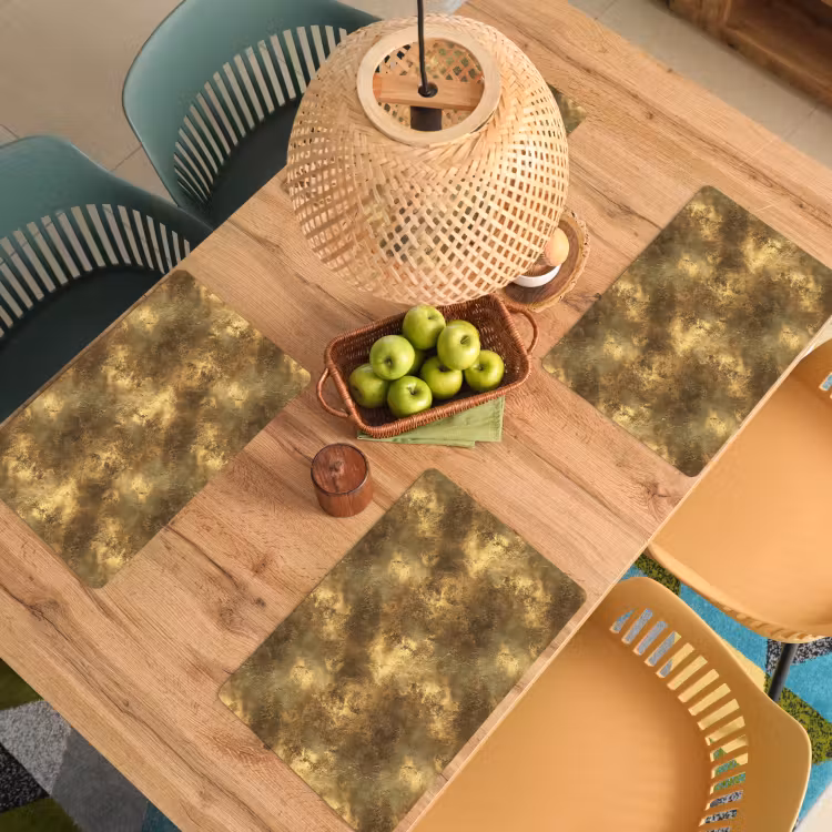 Antiek - Metaallook - Goud Placemat vinyl groot 368 -zzsfeer5_Kitchenyeah-website