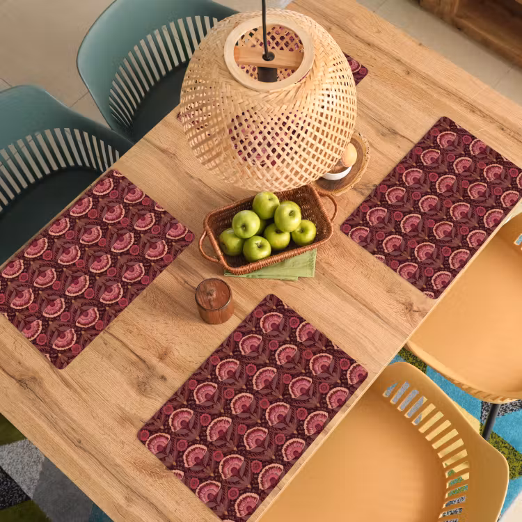 Antiek - Bloemen - Kleurrijk Placemat vinyl groot 368 -zzsfeer5_Kitchenyeah-website