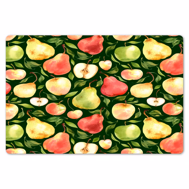 Appels - Peren - Fruit - Groen Placemat vinyl groot 368 -zzsfeer1_Kitchenyeah-website
