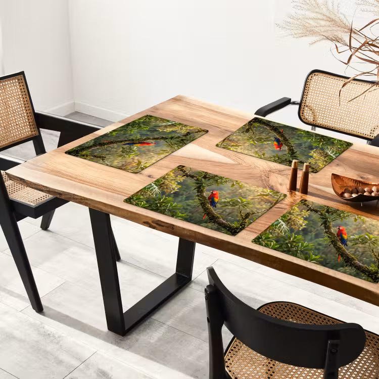 Ara - Jungle - Rood Placemat vinyl groot -zzsfeer4_Kitchenyeah-website