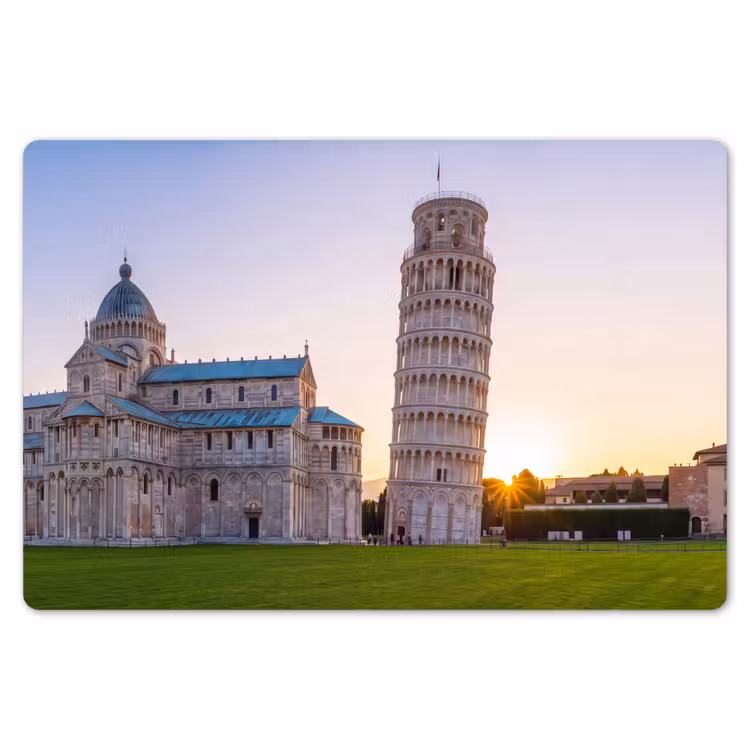 Architectuur - Toren - Pisa - Italië - Zonsondergang Placemat vinyl groot -zzsfeer1_Kitchenyeah-website