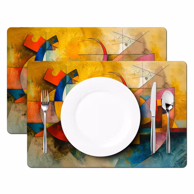 Kunst - Abstract - Aesthetic - Kleurrijk - Art Placemat vinyl groot -zzsfeer2_Kitchenyeah-website