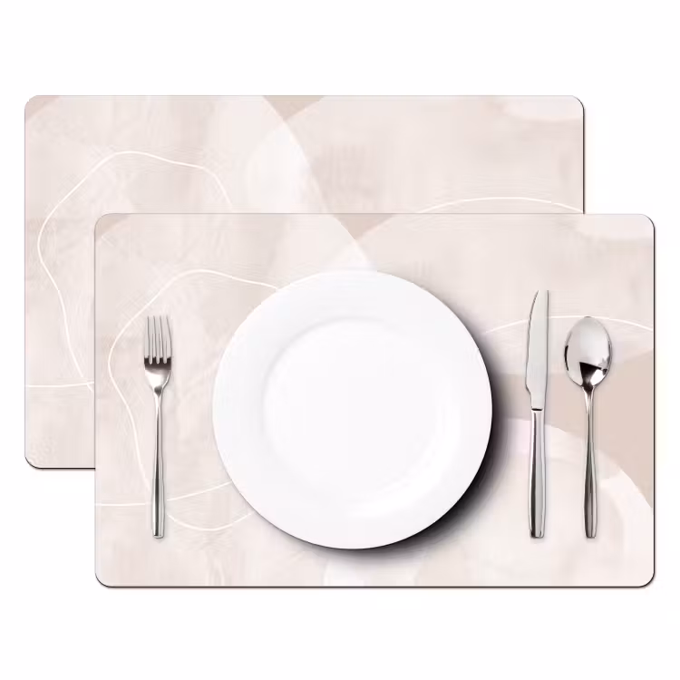 Placemat - 6 pieces - Art - Lines - Modern - Kunst - Lijnen - Modern Placemat vinyl groot