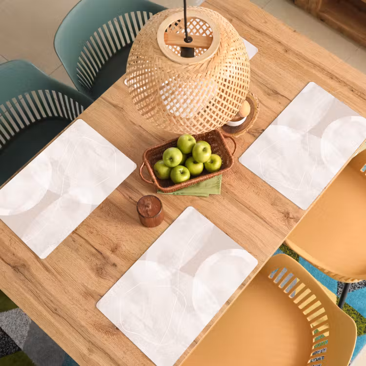 Placemat - 6 pieces - Art - Lines - Modern - Kunst - Lijnen - Modern Placemat vinyl groot