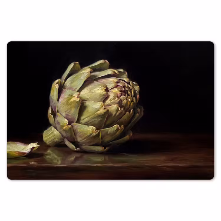 Placemat - 6 pieces - Artichoke - Food - Classic - Artichok - Eten - Klassiek Placemat vinyl groot