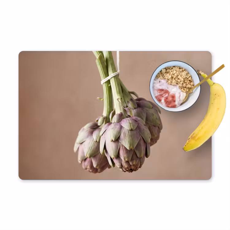 Placemat - 6 pieces - Artichokes - Hanging - Vegetables - Artisjokken - Hangend - Groenten Placemat vinyl groot
