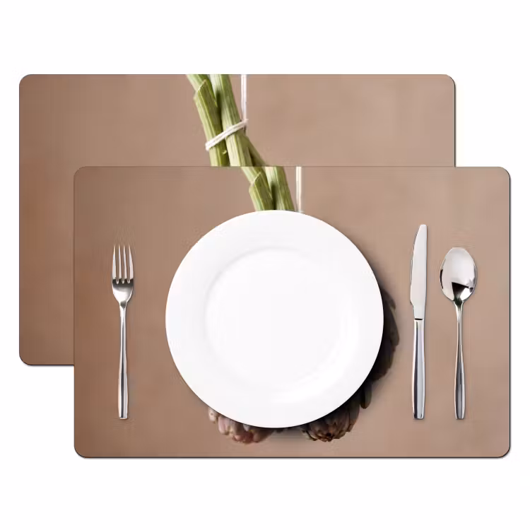 Placemat - 6 pieces - Artichokes - Hanging - Vegetables - Artisjokken - Hangend - Groenten Placemat vinyl groot