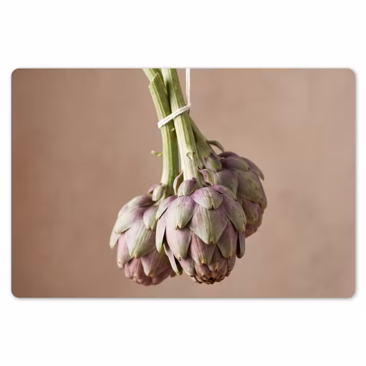 Placemat - 6 pieces - Artichokes - Hanging - Vegetables - Artisjokken - Hangend - Groenten Placemat vinyl groot