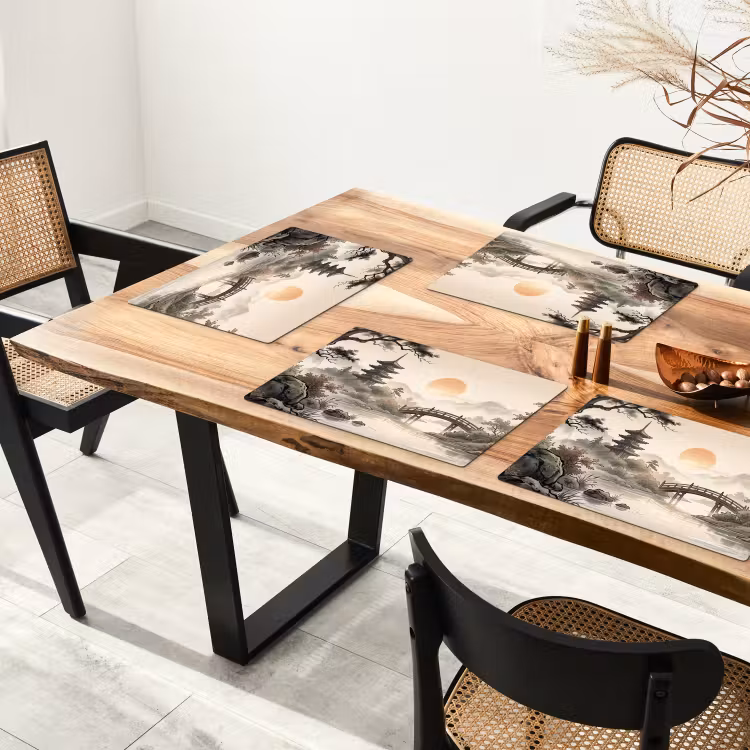 Azië - Landschap - Kleurrijk Placemat vinyl groot -zzsfeer4_Kitchenyeah-website