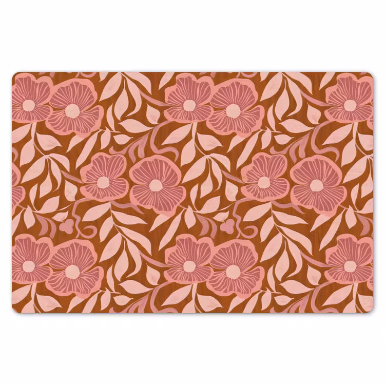 Sfeer - Bloemen - Roze Placemat vinyl groot 368 -zzsfeer1_Kitchenyeah-website