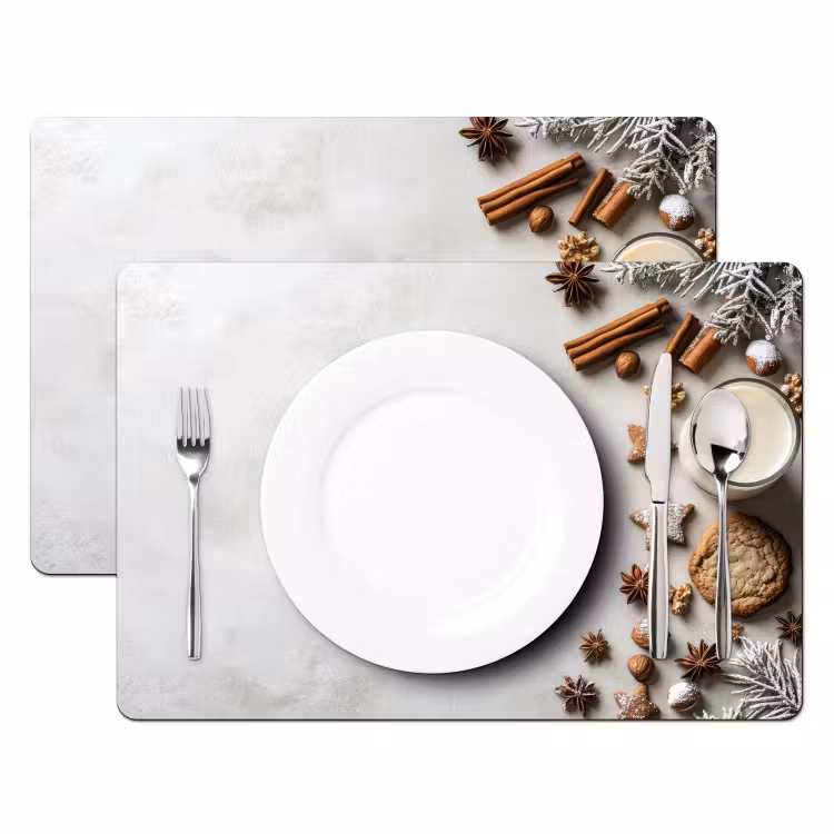 Bakken - Kaneel - Licht - Winter Placemat vinyl groot -zzsfeer2_Kitchenyeah-website