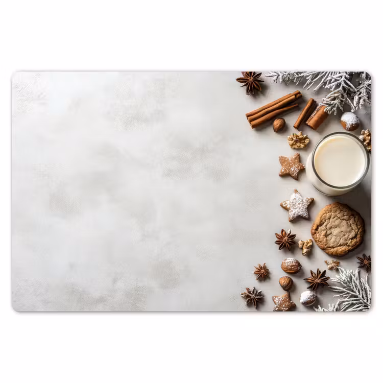 Bakken - Kaneel - Licht - Winter Placemat vinyl groot -zzsfeer1_Kitchenyeah-website