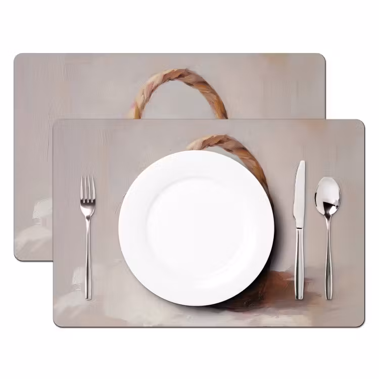 Mand - Eieren - Roze Placemat vinyl groot -zzsfeer2_Kitchenyeah-website