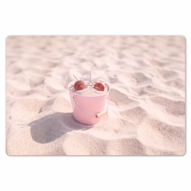 Strand - Schelpen - Zomer - Roze - Decoratie Placemat vinyl groot -zzsfeer1_Kitchenyeah-website