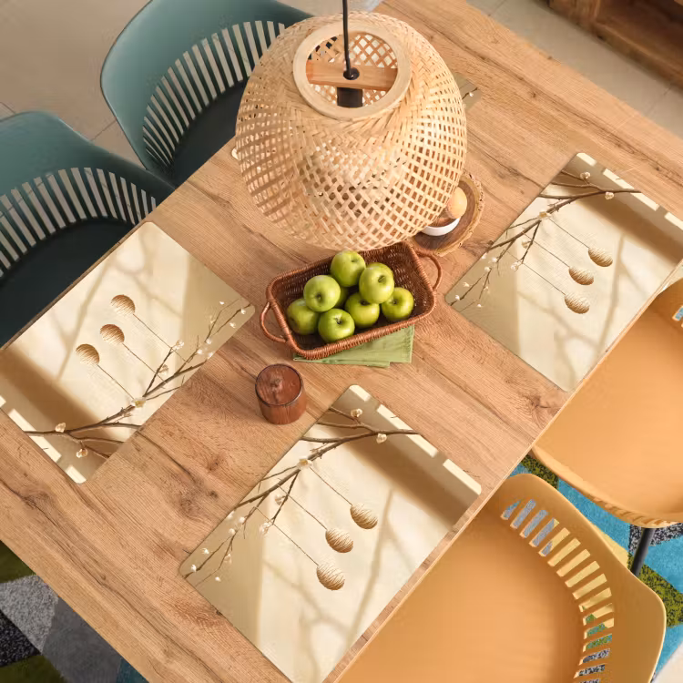 Beige - Paastak - Eieren Placemat vinyl groot -zzsfeer5_Kitchenyeah-website