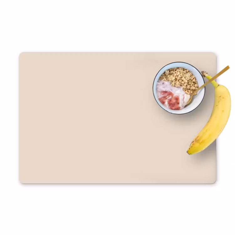 Beige - Effen kleur Placemat vinyl groot 368 -zzzproduct_Kitchenyeah-website