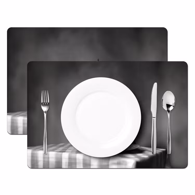 Bengaal - Kat - Tafelkleed - Zwart - Wit - Dier Placemat vinyl groot -zzsfeer2_Kitchenyeah-website
