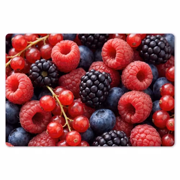 Bessen - Mix - Vers - Eten - Kleurrijk Placemat vinyl groot -zzsfeer1_Kitchenyeah-website