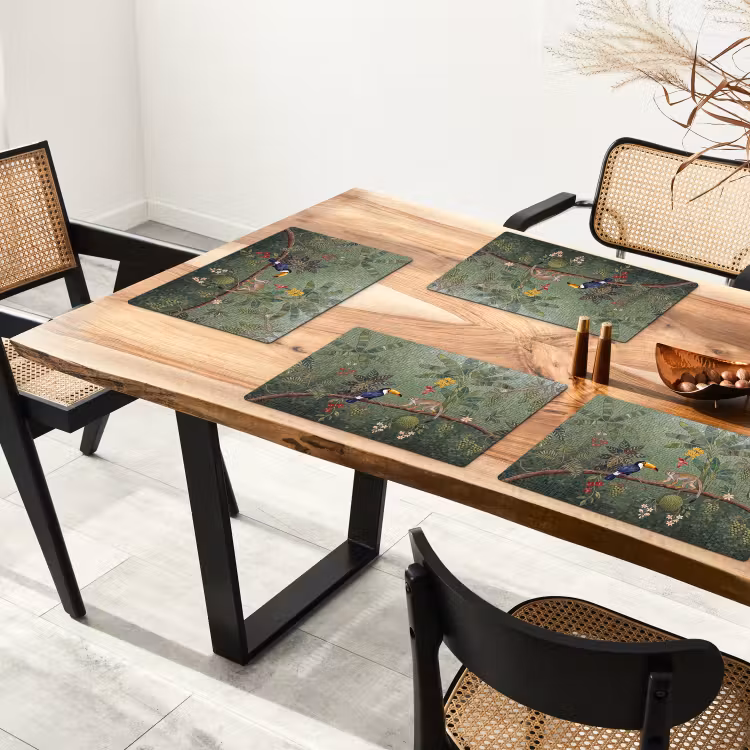 Vogel - Dier - Jungle - Mozaïek - Natuur Placemat vinyl groot -zzsfeer4_Kitchenyeah-website