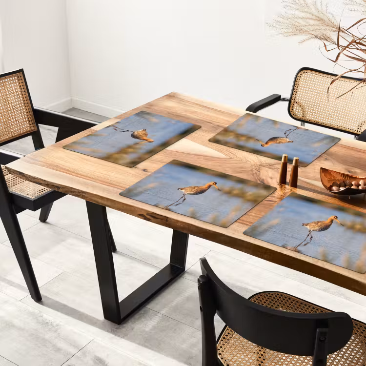 Vogel - Steltloper - Water - Natuur Placemat vinyl groot -zzsfeer4_Kitchenyeah-website