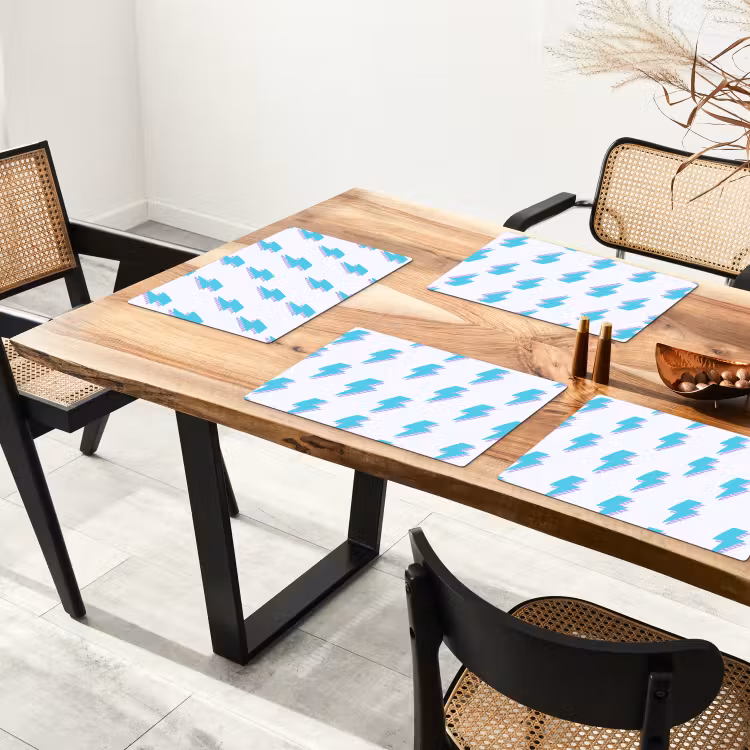 Blauw - Paars - Bliksem Placemat vinyl groot 368 -zzsfeer4_Kitchenyeah-website