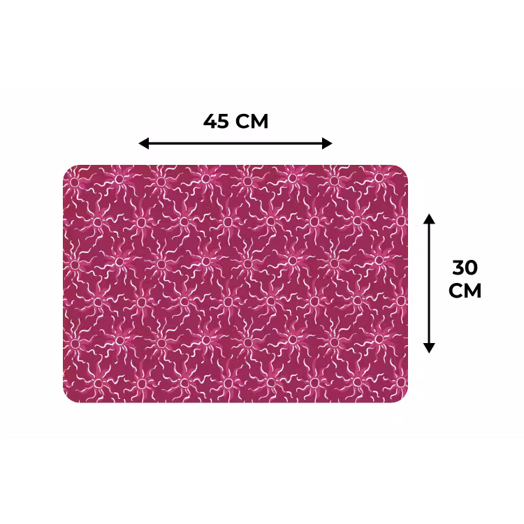 Bohemian - Zon - Magenta Placemat vinyl groot 368 -specs