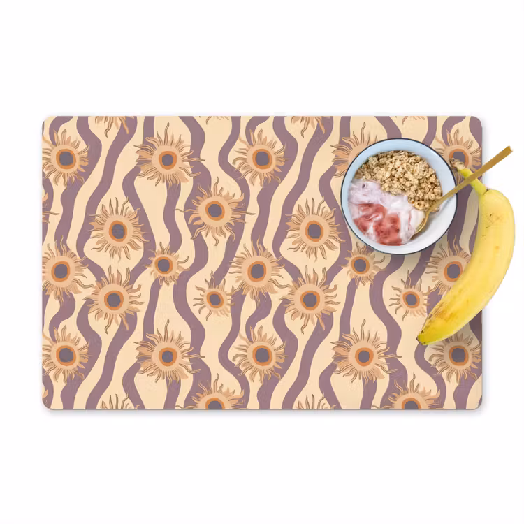 Bohemian - Vibe - Lavendelpaars Placemat vinyl groot 368 -zzzproduct_Kitchenyeah-website