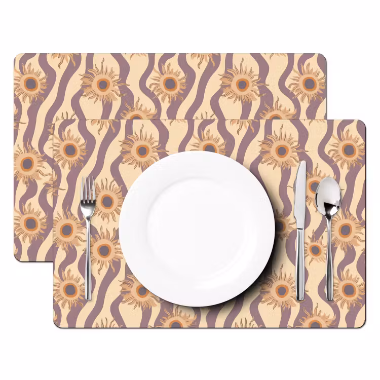 Bohemian - Vibe - Lavendelpaars Placemat vinyl groot 368 -zzsfeer2_Kitchenyeah-website