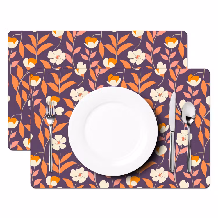 Boho - Vintage - Paars Placemat vinyl groot 368 -zzsfeer2_Kitchenyeah-website